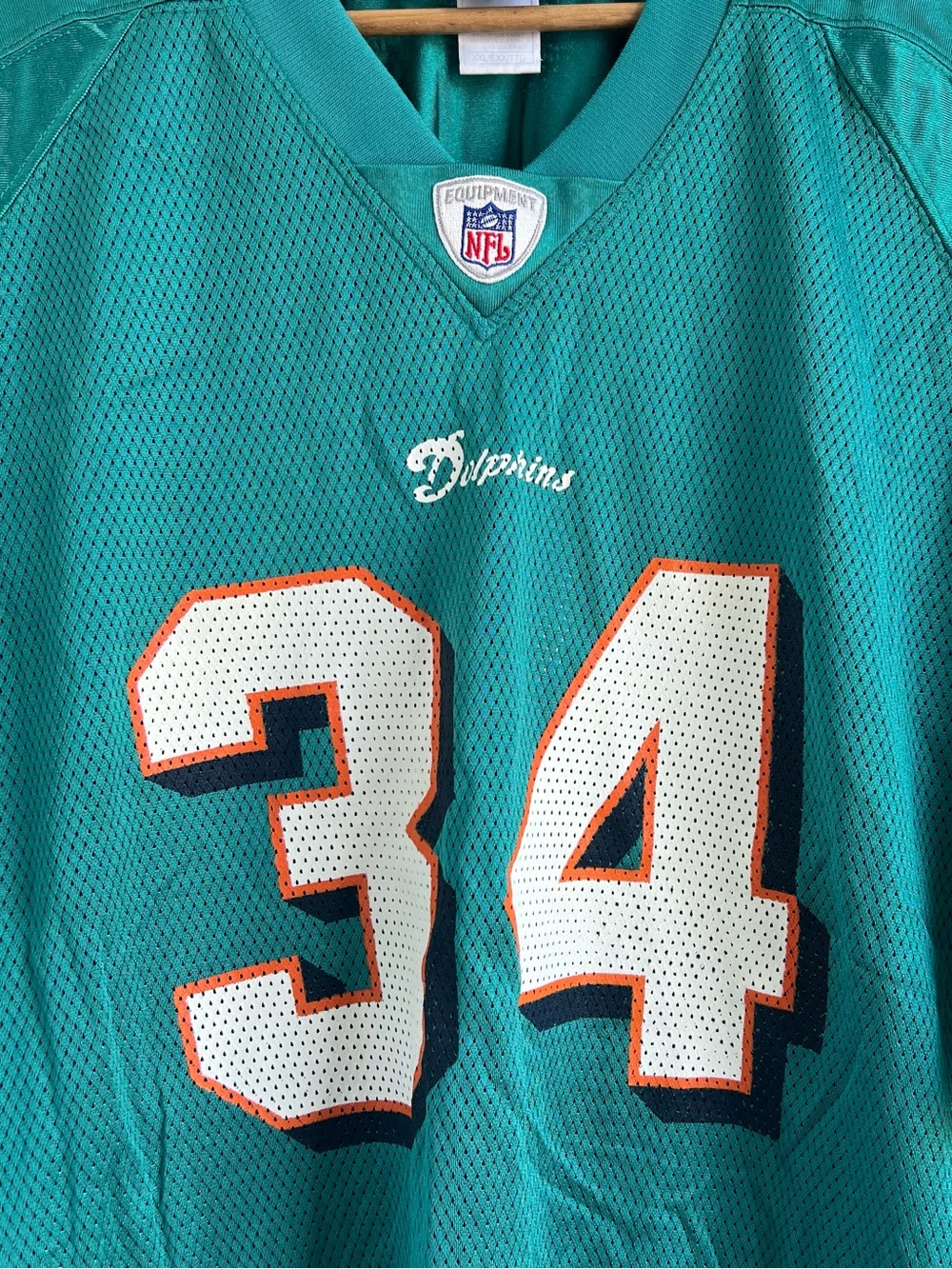 Vintage Reebok Miami Dolphins Ricky‎ Williams #34 NFL Jersey 2XL Mens XXL - Picture 2 of 14